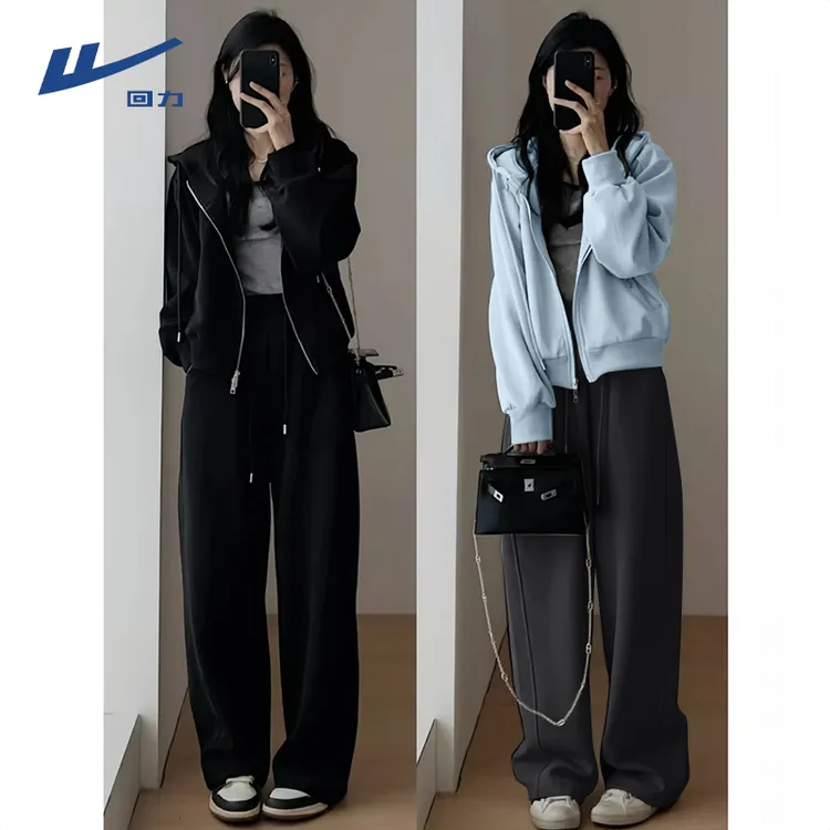 回力运动套装女秋季新款休闲服卫衣女士早秋穿搭2025超火一整套X