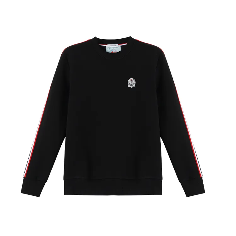 MOTOCAR 2025滑雪系列秋季男士双织带高端时尚休闲运动圆领卫衣