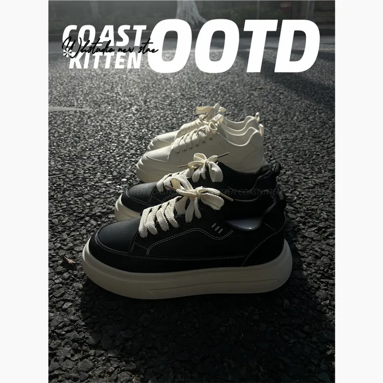 CoastKitten软面皮男鞋"帆布系"潮搭高街滑板鞋百搭运动冬季ootd