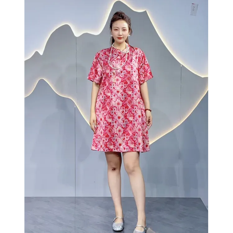 新中式国风显瘦百搭旗袍裙2709