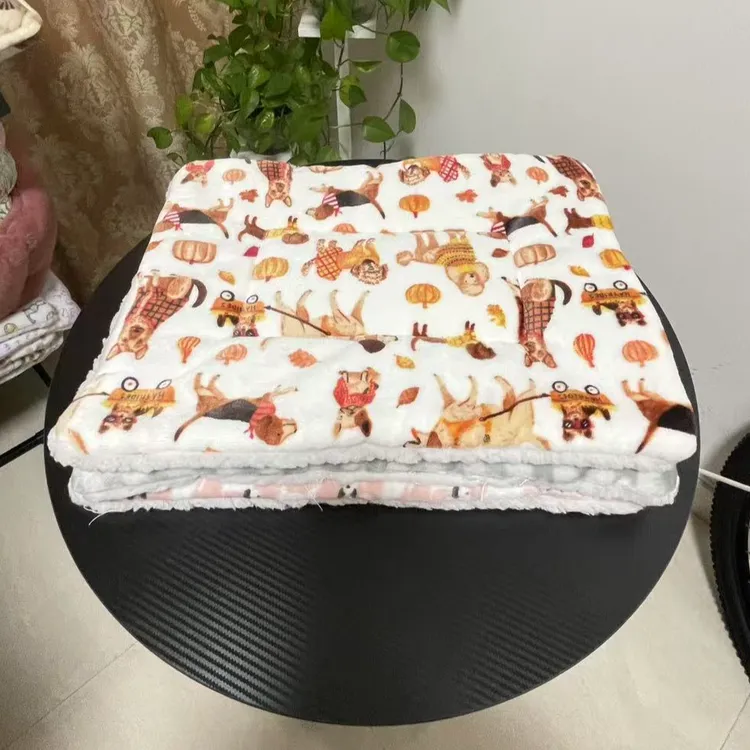 宠物垫子狗狗猫咪毛毯秋冬四季加厚保暖狗窝猫窝睡觉用棉垫子