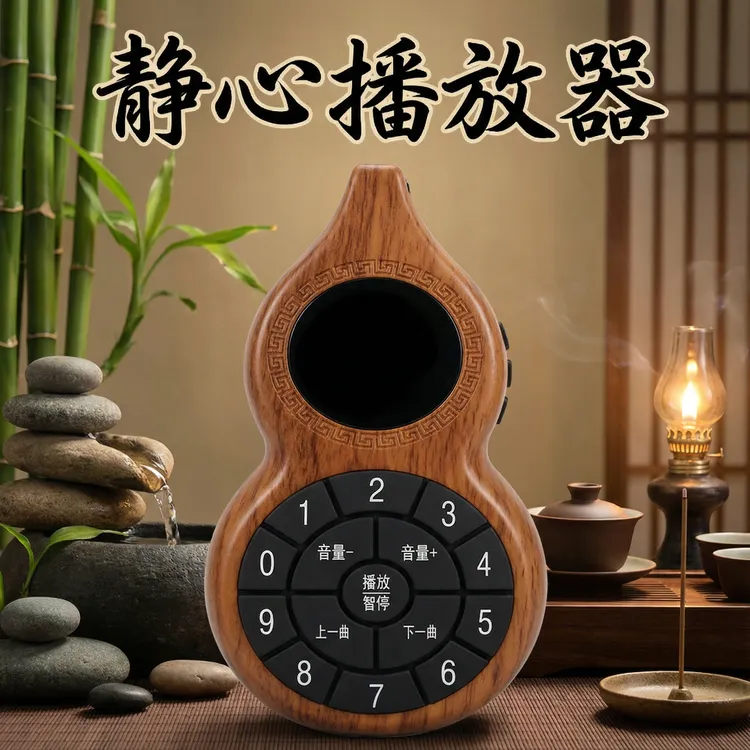 新款老人静心葫芦蓝牙音乐播放机播音机音乐机迷你便携式可插卡