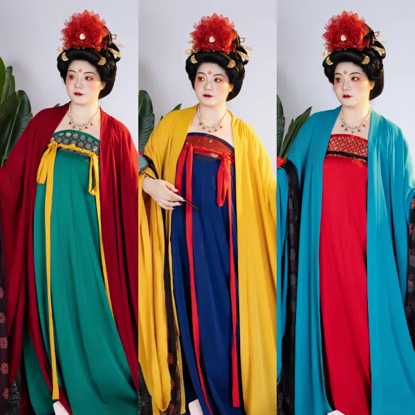 [店庆织锦缎]袅鸣涧鸟家唐制汉服复原唐风仕女春夏齐胸衫裙八破