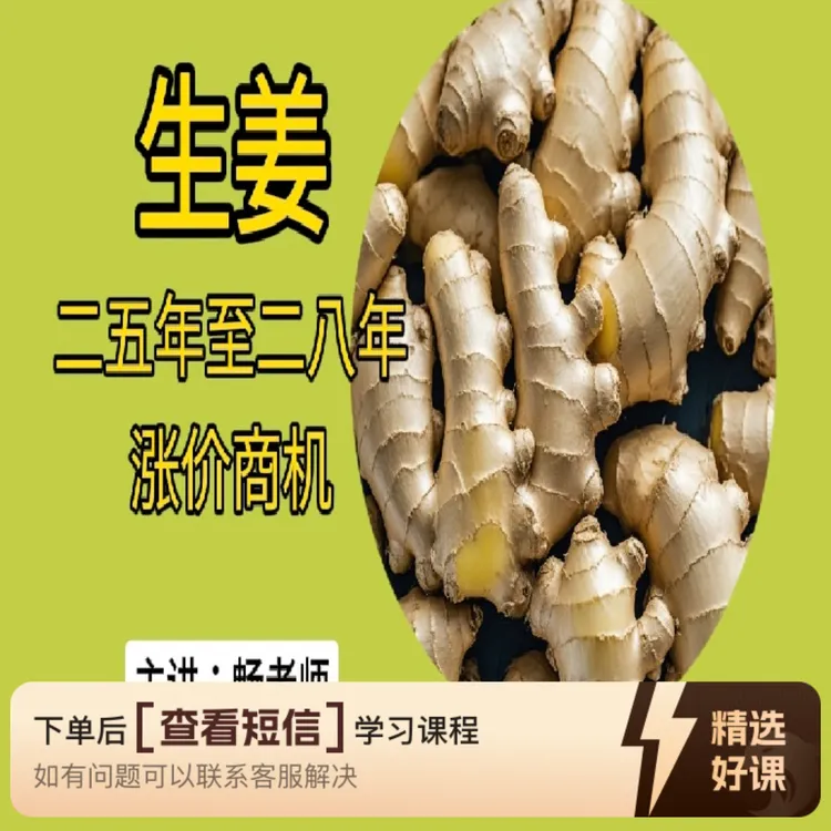 生姜二五年至二八年涨价商机（留意短信解锁课程）