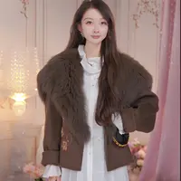 【蜜思仝专属】朝峰大衣百搭气质款式秋冬季毛呢外套CFE5D320-3255V