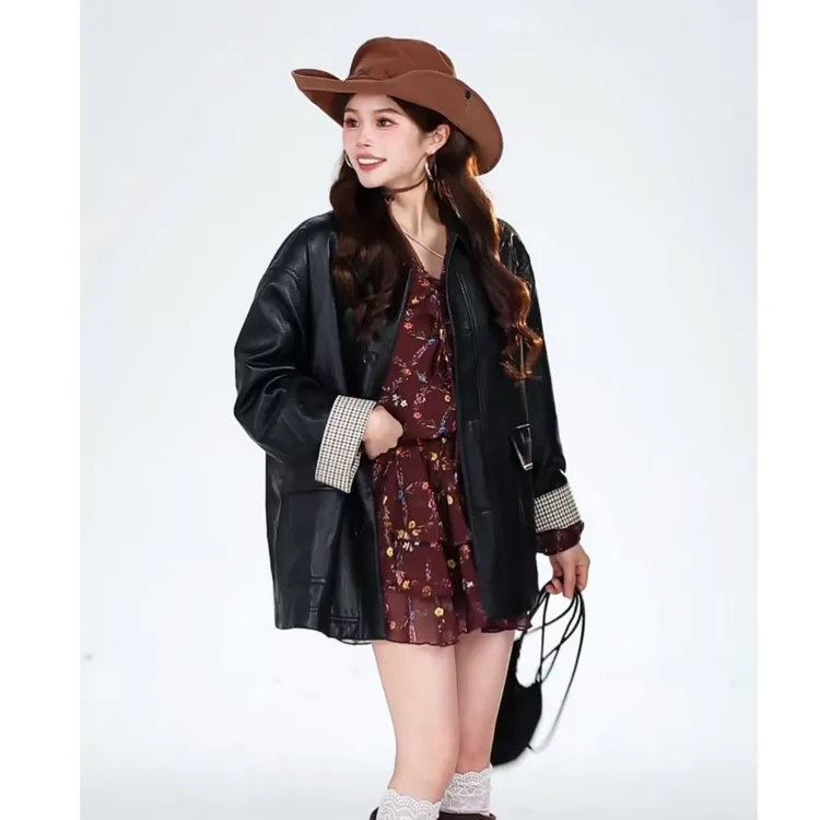 都市魅影/重生小个子休闲皮夹克薄款短款上衣皮衣外套常规款