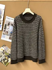 【ZHEN】15MY886 慵懒风混纱系圆领宽松套头衫