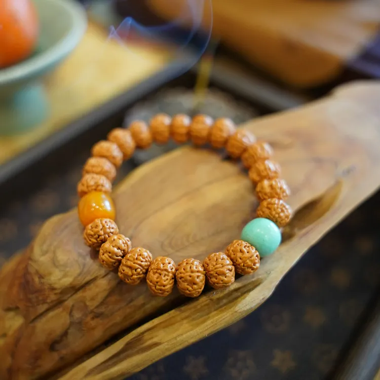 老树王六瓣小金刚菩提手串男女款精挑文玩手串新国风（定制腕围）商品图