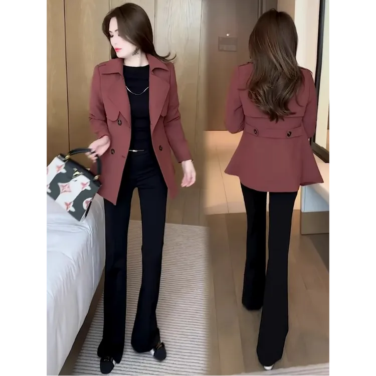 风衣外套女2025春秋新款时髦洋气小个子中长款百搭显瘦气质上衣潮