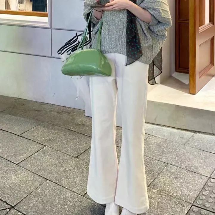 【芝士Cheese】长腿密码 时尚百搭秋冬季简约直筒微喇灯芯绒九分裤