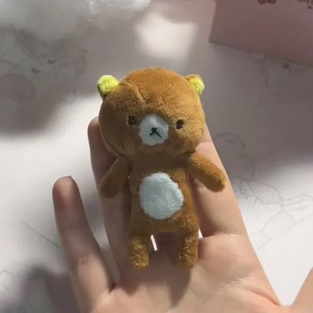 可爱手作自缝轻松熊毛绒挂件手工diy材料包送女友闺蜜礼物