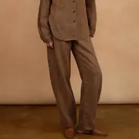 AUTI SEMINARIO亚麻茧型长裤