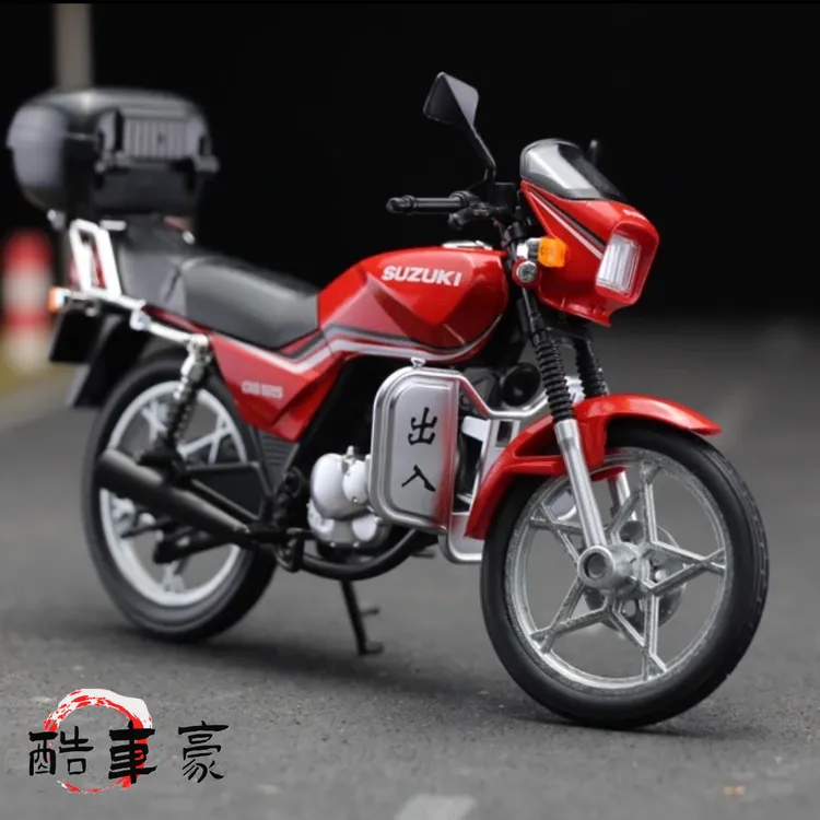 【乡坤合金版】1/12铃木王GS125摩托车模型合金情怀老车摆件