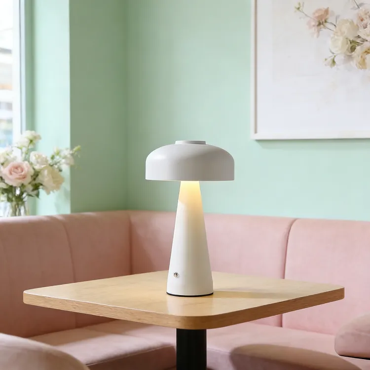 设计师的灯轻奢蘑菇充电台灯卧室床头灯餐厅便携氛围灯小夜灯