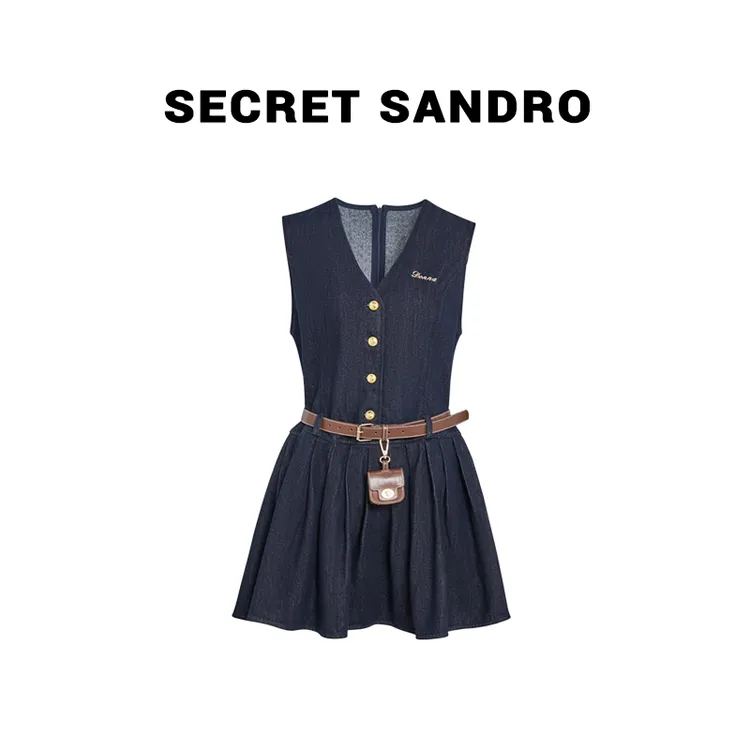 【牛仔背心裙】【多娜&Secret Sandro粉丝专享】连衣裙 L65213296N