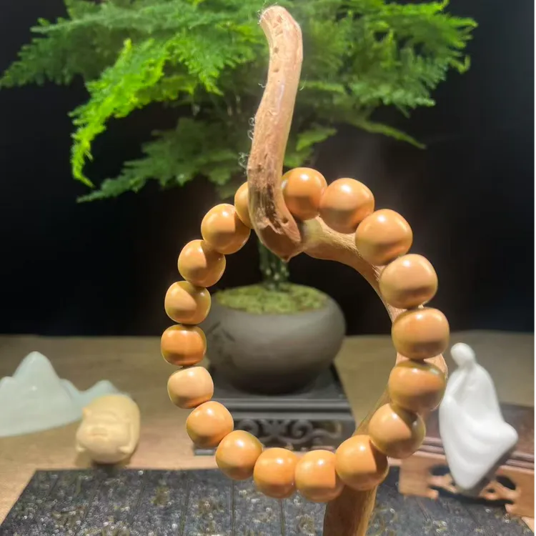 天然老型直鼓珠猴头核桃手串男女式盘玩文玩念珠
