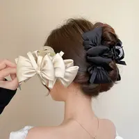 【萌妹子】超仙蝴蝶结抓夹2025新款甜美高级感发夹后脑勺鲨鱼夹头饰
