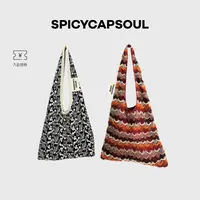 【又见蝉鸣】SpicyCapSoul原创小众蕾丝&钩织购物袋托特包可单肩