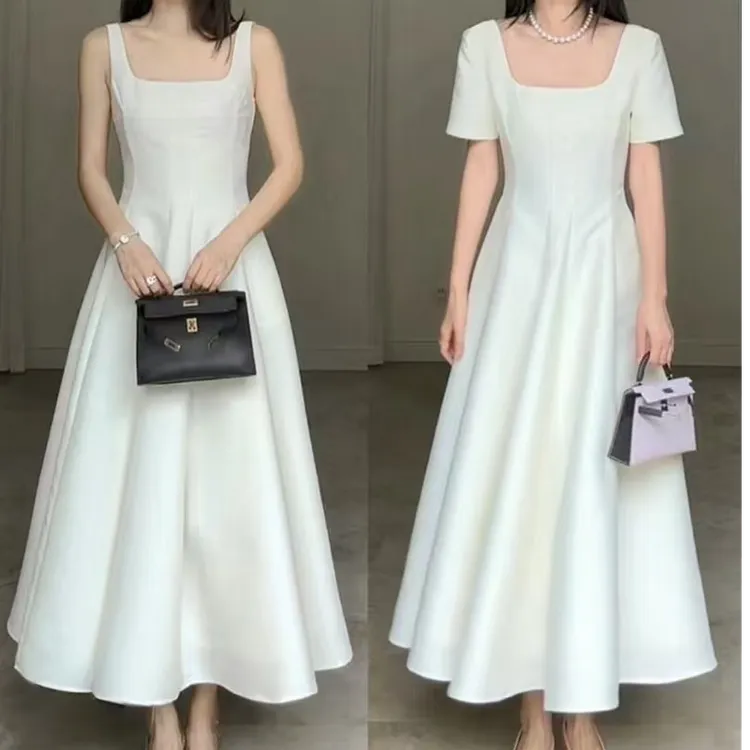 【白月光】大码赫本风大裙摆小礼服风格连衣裙