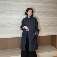 TANTAN 气质时尚宽松中长款秋冬风衣外套3288