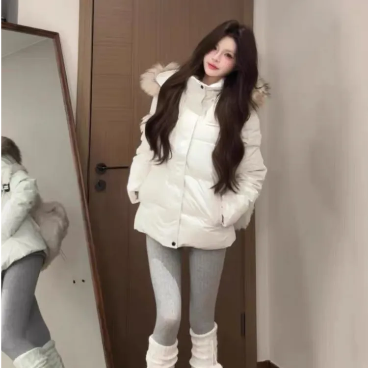 棉服女修身2025冬季新款超好看韩系棉衣加厚棉袄显瘦小个子外套潮