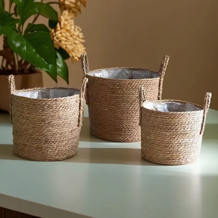 草编超大抱抱桶草编抱抱桶超大号抱桶花束插花田园风手工藤编花篮
