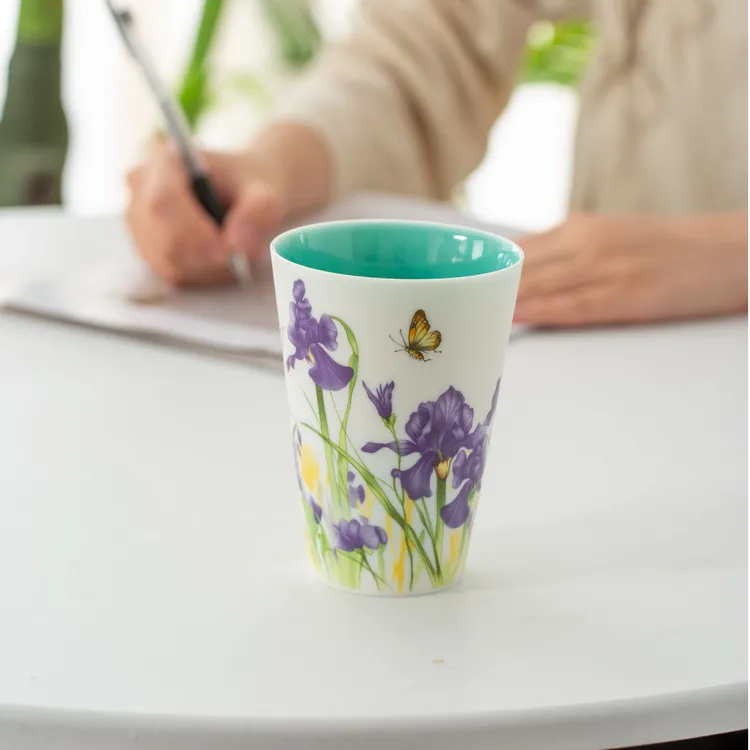 德化白瓷主人杯茶杯女士高颜值喝水杯可乐杯送教师泡茶专用礼盒装