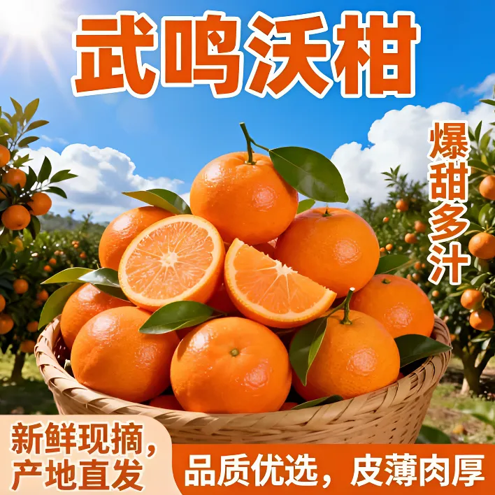 沃柑广西武鸣当季新鲜现摘柑橘水果精品大果