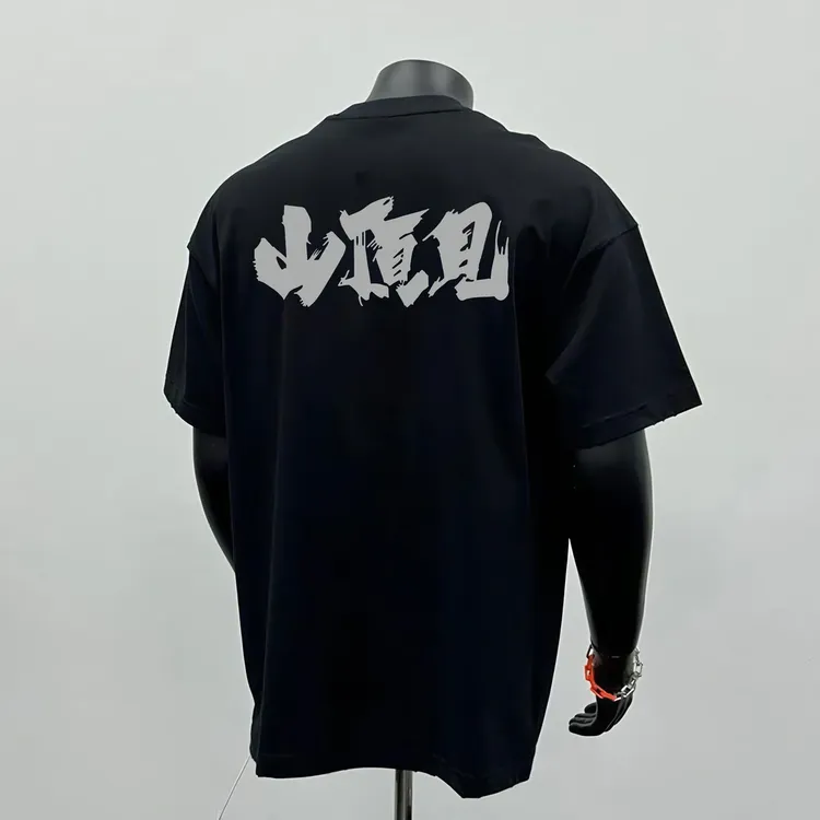 夏季新款山顶见潮牌短袖男女同款个性休闲运动短袖纯棉小众T恤男