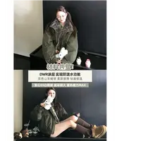 "极雪寒夜"荷叶防水面料~可脱卸山羊绒毛领白鹅绒羽绒派克羽绒服