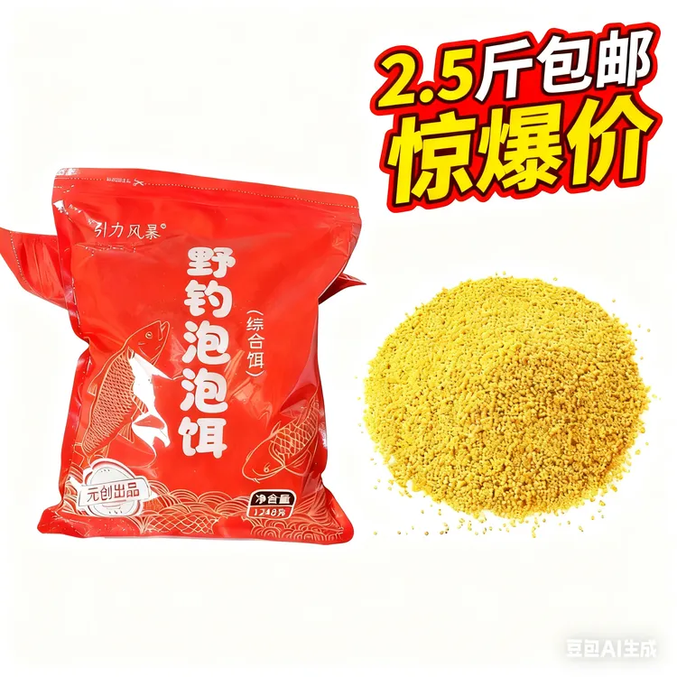翘嘴野钓泡泡球憨包鲤泡泡球红尾鲤鱼扁鱼元创鱼饵专用2.5斤包邮
