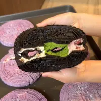 500g【三色奶酪】奥利奥三色奶酪大月饼口味手工制作甜品中秋送礼