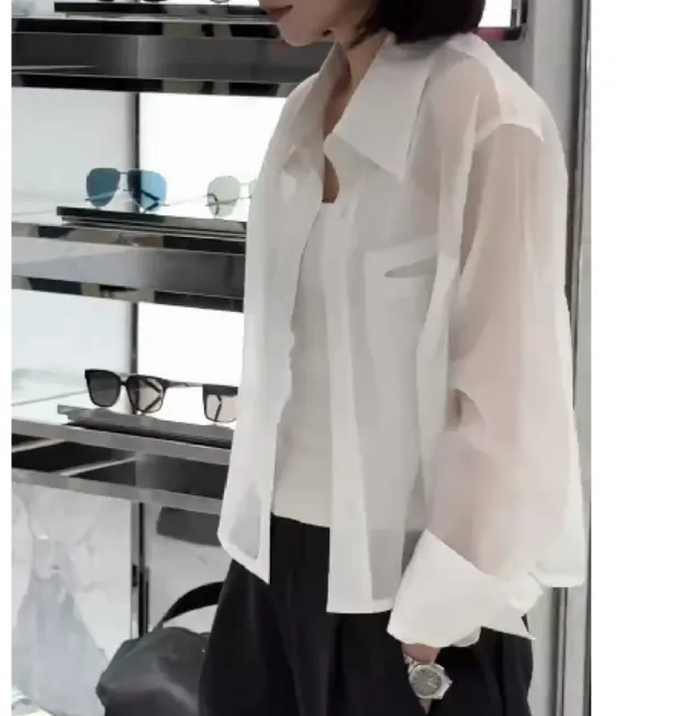 2025春季新款时尚女装网红中式气质外搭衬衫裤子宽松乖xj