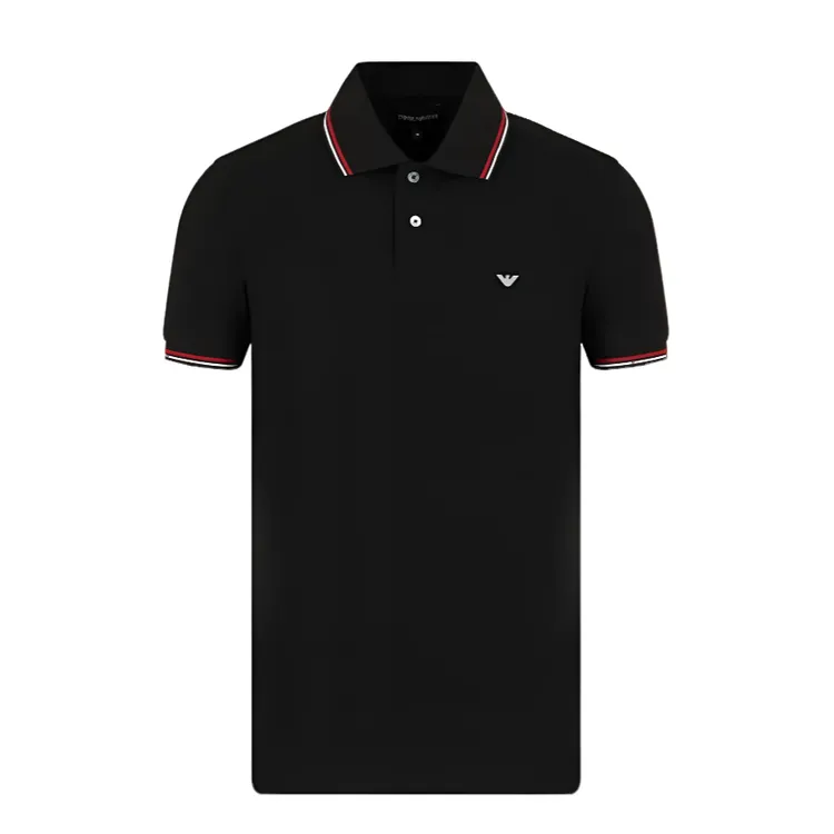 Emporio Armani/安普里奥·阿玛尼男士商务休闲透气翻领短袖Polo衫