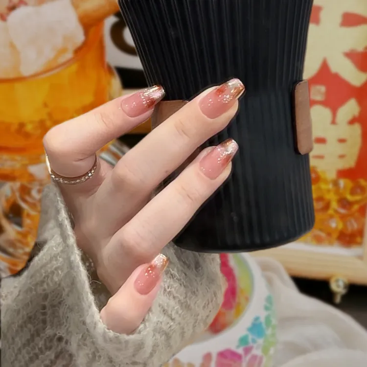 【烈焰玫瑰】手工穿戴甲可拆卸高级感显白短款新款猫眼美甲穿戴甲片