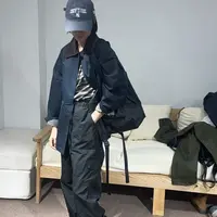 NIU ZI 咖翻领纽扣外套#03