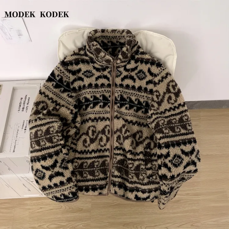 MODEK KODEK高品质潮牌摇粒绒保暖外套男士冬季新款时尚百搭棉服