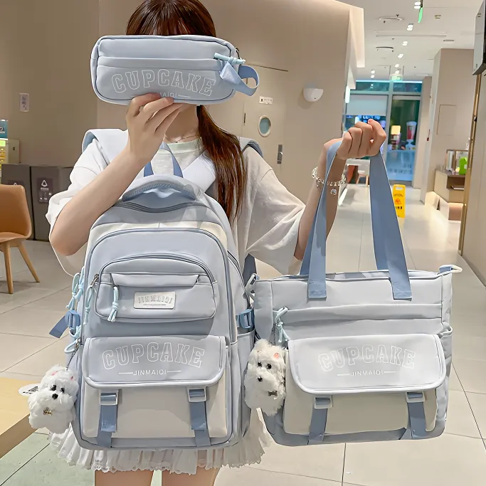 高颜值ins简约大方书包女小学三至六年级减负双肩包男初中生背包 