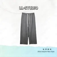 妙兮·LL秋季新款时尚休闲简约宽松显瘦慵懒风中式裤子*20252701
