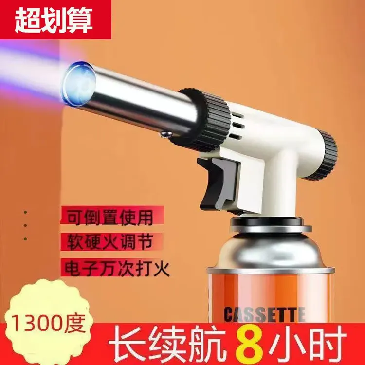 卡式气罐款喷枪头卡式气罐喷火枪烘培焊枪点火器喷灯喷火器家用