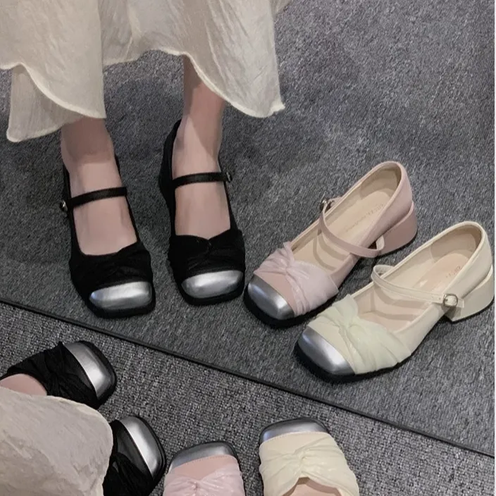 断码清仓尾单女鞋（上选编码下选尺码直接下单）法式玛丽珍女高跟鞋