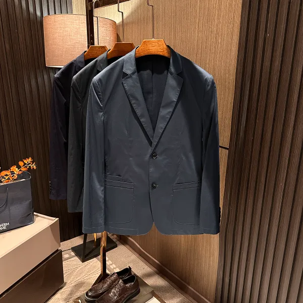 【都市通勤 立体裁剪】秋季男士简约百搭纯色修身商务休闲西服便西