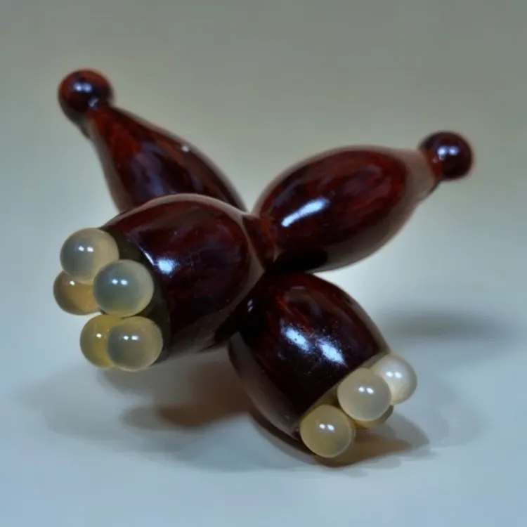 紫檀羊角通用按摩梳可爱家用工具头绳视频皮筋锤子发绳木梳梳子