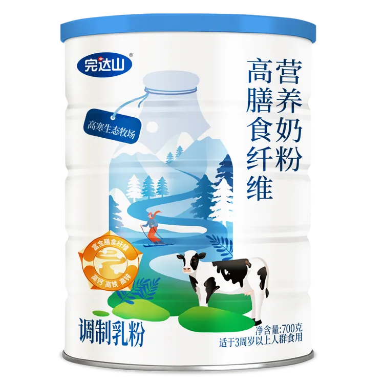 w完达山高膳食纤维营养奶粉700g*2罐