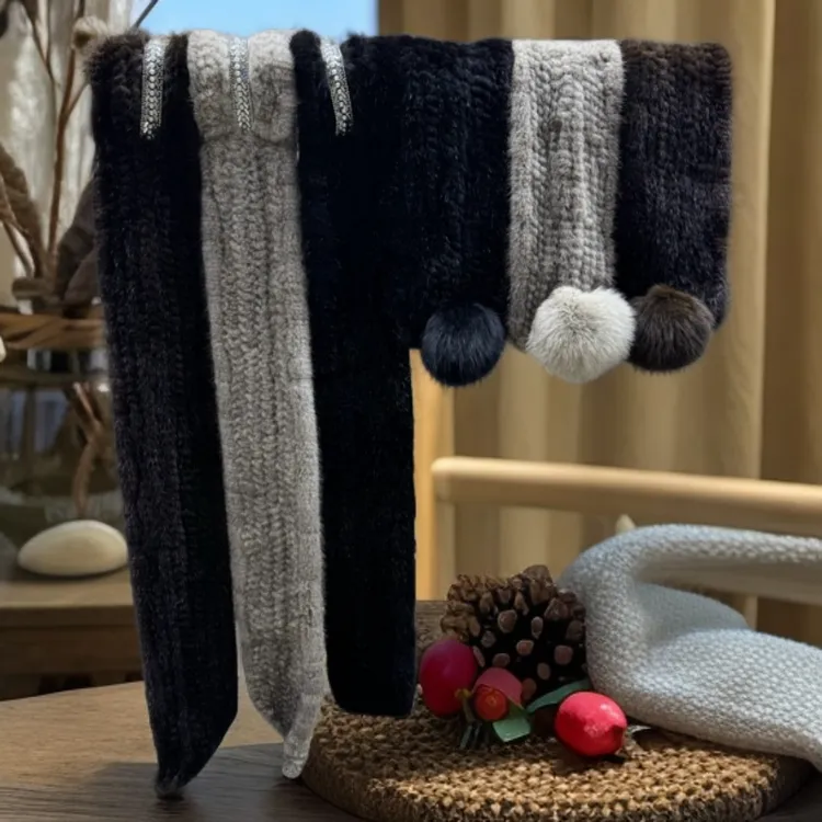 水貂皮围巾时尚百搭保暖围脖