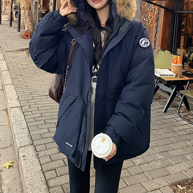 SAITPATID/锡特帕第轻奢女装长袖加绒加厚款直筒型短款气质宽松型