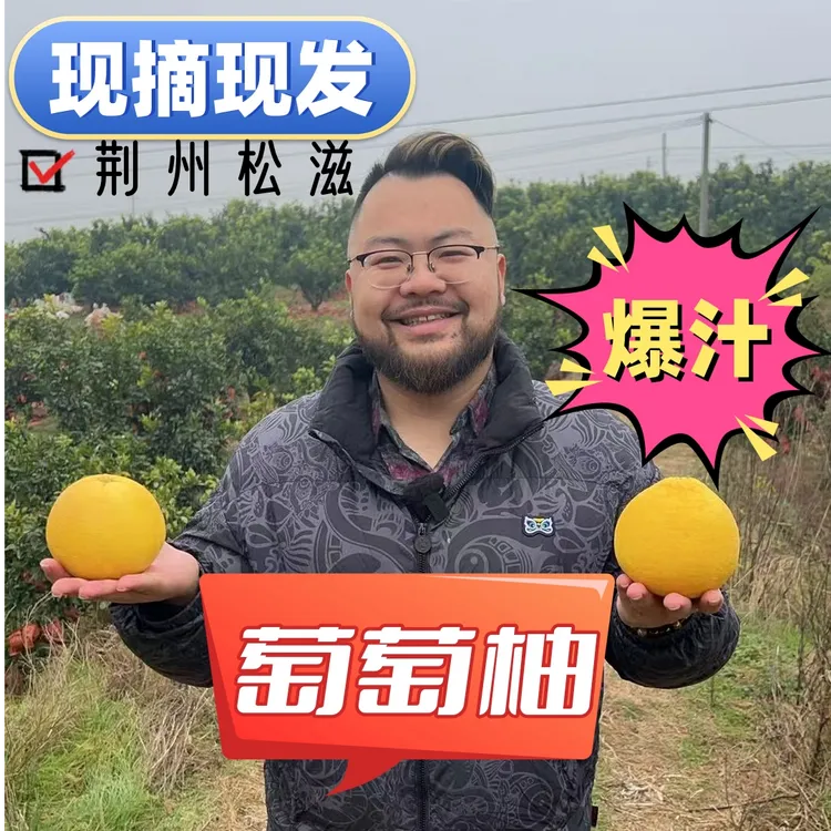 荆州松滋 葡萄柚  爆汁葡萄柚 现摘现发 一口爆汁 包邮