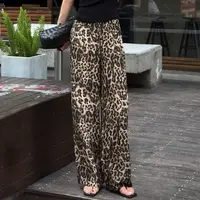 熹熹Sissi 【豹纹裤】2025新款极简舒适时尚豹纹高质裤629A
