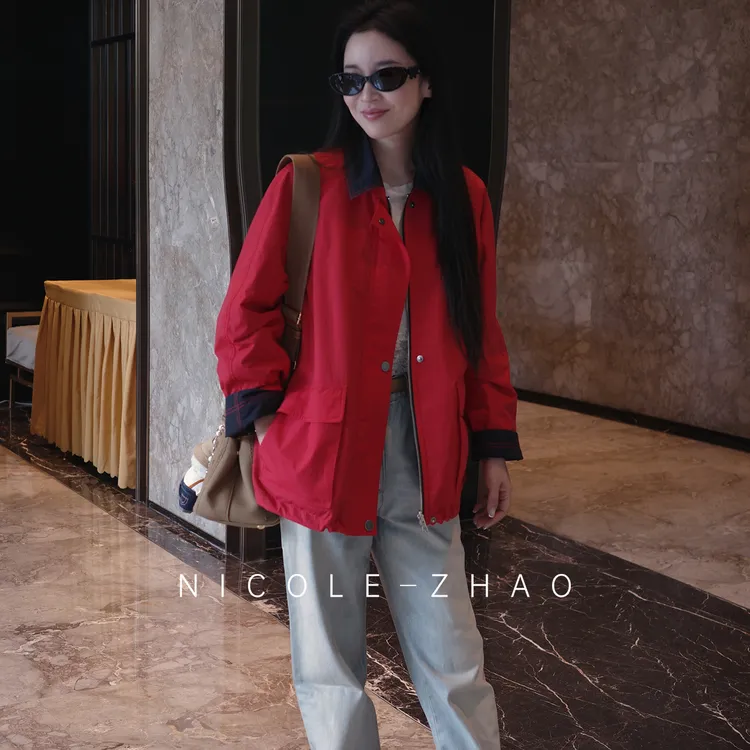 4NKN010【贵姐NICOLE】土耳其进口手工喷层直筒锥形无弹牛仔裤