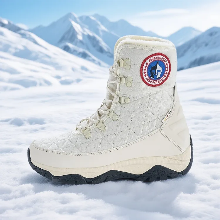 户外保暖防水轻便雪地靴冬季滑雪防滑男女款加绒高帮抗寒零下40度